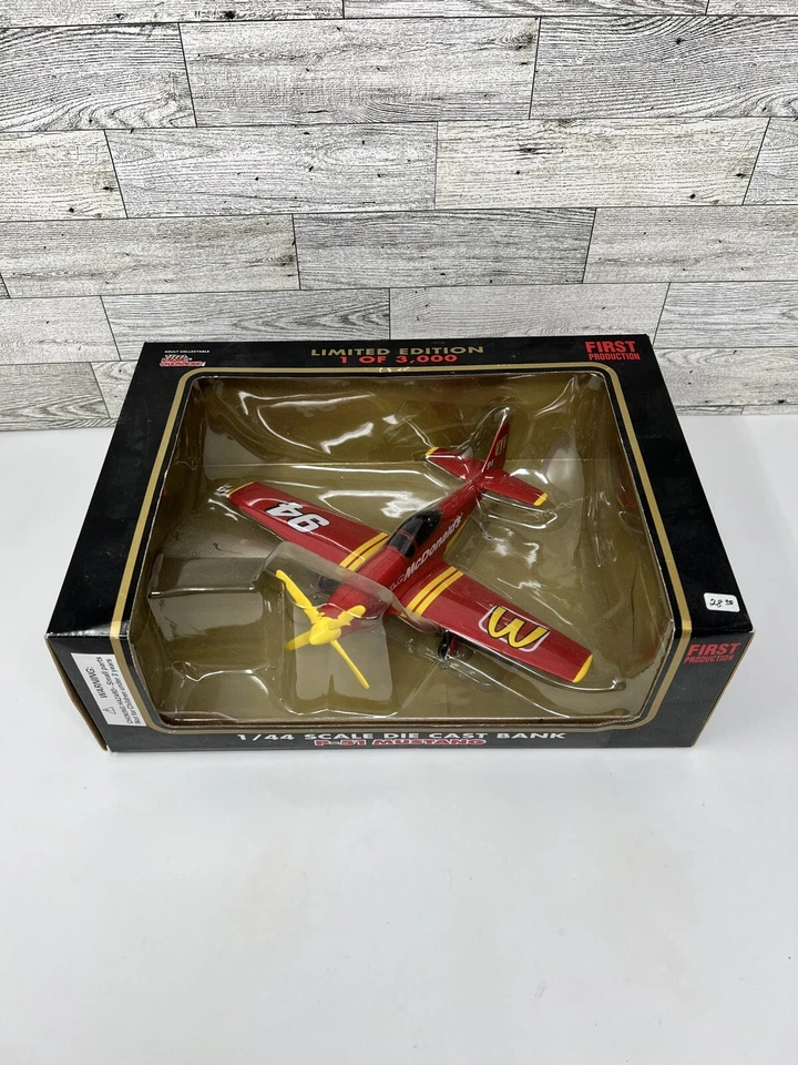 1995 Racing Champions McDonald's P-51 Mustang 1/44 Die-cast Airplane Bank NIB - Image 1 of 1