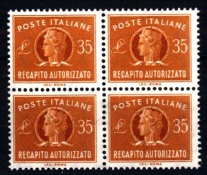 ITALIA REP. - Recapito Autorizzato - 1965 - Italia Turrita - 35 lire in quartin - Foto 1 di 1
