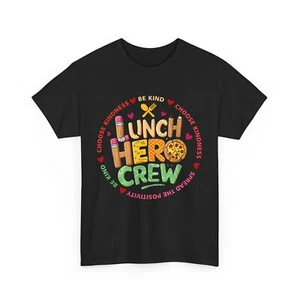 School Lunch Hero Squad Shirt, Cafeteria Workers Women Men Funny T-Shirt - Picture 1 of 10