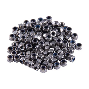 Kits de tuercas hexagonales Nylock de acero inoxidable DIN 985 métricas M4, M6, M8 y M10 - Imagen 1 de 15