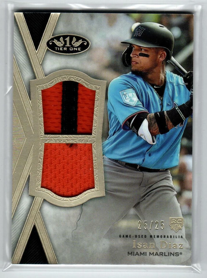 2020 Topps Tier One Dual Relics #T1RID Isan Diaz 25 (ref 152483) - Image 1 of 1