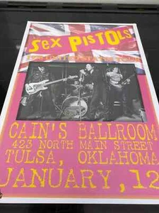 Cains Oklahoma Usa Gig Poster Pistols - Picture 1 of 1
