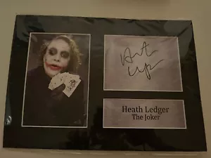 Heath Ledger The Joker Photo And Signature A4 - Picture 1 of 6