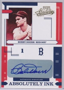 BOBBY DOERR 2004 Donruss/Playoff Absolute Memorabilia Absolutely Ink Auto /100 - Picture 1 of 1