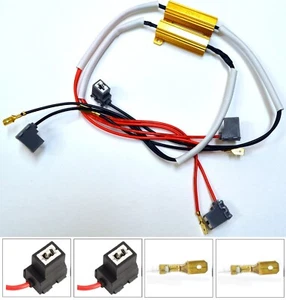 Cancelador de resistencia de cable LED decodificador de errores H1 luz de cabeza haz alto parpadeo solución - Imagen 1 de 12