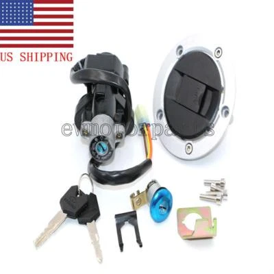 Ignition Switch Fuel Gas Cap Seat Lock Set Key For Suzuki SV650 A/S/SF 2003-2009 Foto 1 de 4