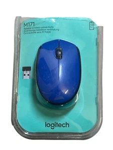 Logitech M171 Kabellose Maus 2,5 GHz mit USB-Mini-Empfänger - Blau - Bild 1 von 4
