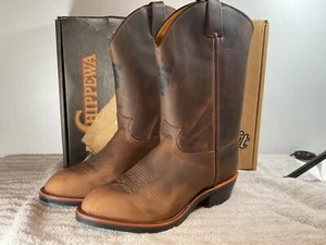 CHIPPEWA 29305 BRAUN LEDER 12" Bay Crazy Horse GUMMISTIEFEL ARBEITSSTIEFEL 11 EE - Bild 1 von 10