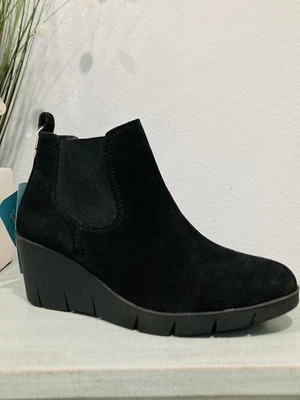 Botas de cuña Cliffs White Mountain Percy de cuero negro 7 M nuevas sin caja Foto 1 de 4