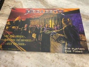 MEGADETH THE SYSTEM HAS FAILED 2004 PROMO POSTER 11x17 - Picture 1 of 1
