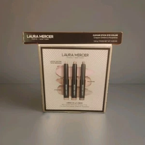 Lot of 4 Laura Mercier Creme De La Creme Mini Caviar Stick Eyeshadow Trio ++ - Picture 1 of 11