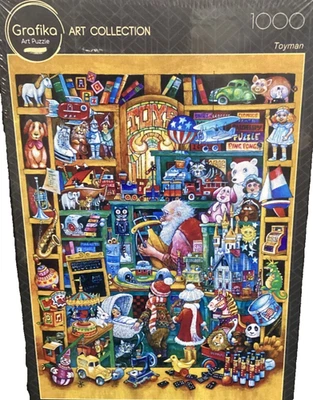 Grafika 1000 pc Art Collection: The Toyman by Bill Bell jigsaw NIB Christmas - Image 1 of 3