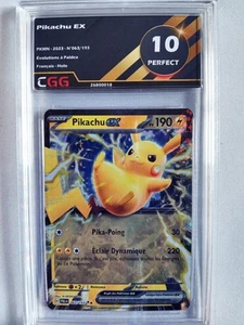 Pokemon Karte Französisch Pikachu ex (PAL 063) Evolutions à Paldea CGG 10 26800018 - Bild 1 von 3