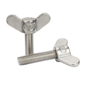 Stainless Steel Wing Bolt Nut Butterfly Screw DIN316 M4 M5 M6 M8 M10 M12 M14 M16 - Picture 1 of 6