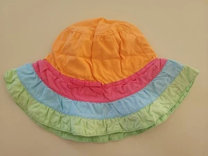 GYMBOREE girls multi stripe sun bucket hat beach pool size 5 7 - Picture 1 of 1