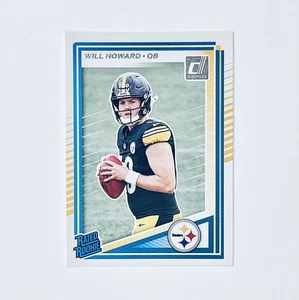 2025 Donruss Football🔥WILL HOWARD🔥Rated Rookie Base Pittsburgh Steelers #309 - Bild 1 von 2