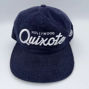 Quixote Studios Hollywood Navy Blue Corduroy Hat Snapback One Size - Picture 1 of 5