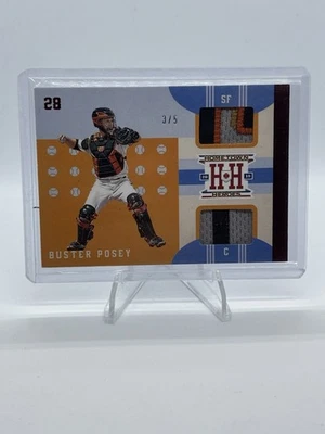 Panini Baseball Hometown Heroes Buster Posey 2019 reliquia de los Gigantes de San Francisco/5 Foto 1 de 2
