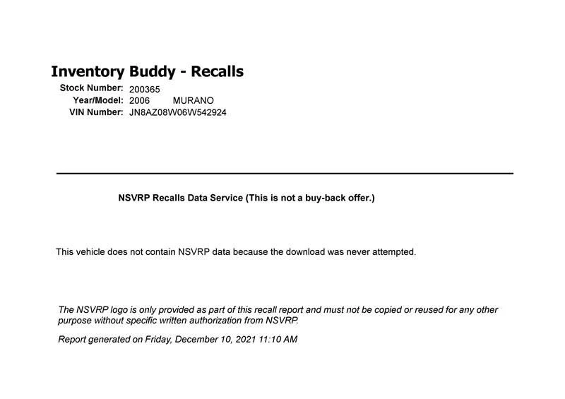 Alternator 6 Cylinder Fits 03-07 MURANO 2226709 Foto 1 de 2