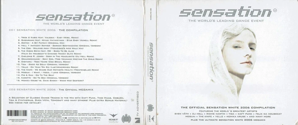 DoCD - Digipak -  Various -   " Sensation - The World's Leading Dance Event " - Bild 1 von 1
