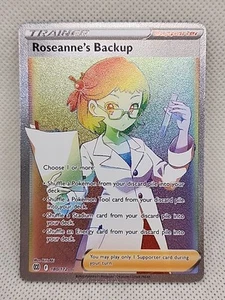 Roseanne's Backup Rainbow Secret Rare 180/172 Brilliant Stars Pokemon 2022 - Bild 1 von 2