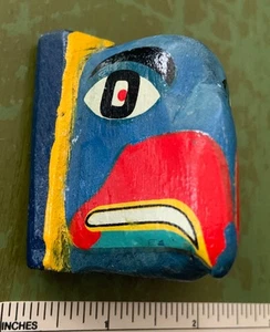 Vintage TOUCAN Pfadfinder handbemalt geschnitzt HALSTUCH DIA Holz BSA Scouting - Bild 1 von 7