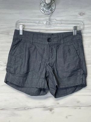 Banana Republic Shorts Womens 00 Petite Martin Fit Chambray Tie Waist Casual - Image 1 of 4