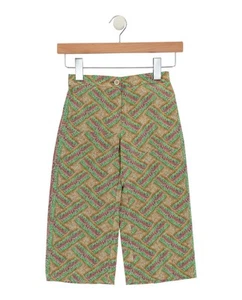 Gucci Girls Geo Printed Silk Pants - Picture 1 of 2
