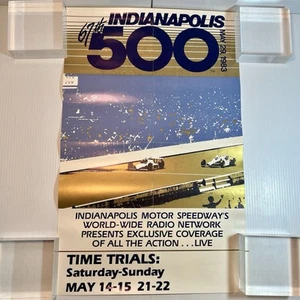 1983 Indianapolis 500 Time Trials Promo Poster 22x14 Rare 67th - Picture 1 of 10