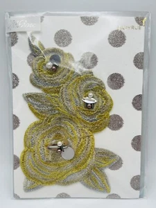 Papyrus Hochzeitskarte Blumenmuster Gold und Taupe - Bild 1 von 6