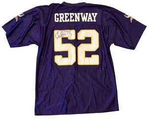 Chad Greenway Signed Autographed NFL Players Purple Jersey Large Purple No COA - Picture 1 of 5
