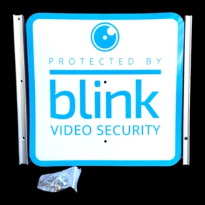Blink Security Camera System 9 in Yard Sign with Two Blink 3.5 in Window Decals - Picture 1 of 2