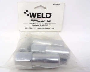 Weld Racing 601-1424 Chrome Mag Shank Lug Nuts 7/16 RH - Foto 1 di 6