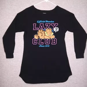 Prendas para dormir vintage Garfield & Odie Prenda para dormir Top Mediana Perezosa Miembro de Club desde 1978 PAWS - Imagen 1 de 12