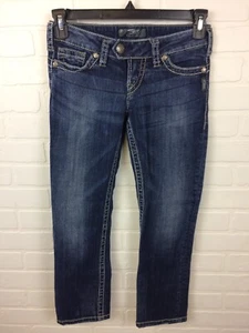 Silver Jeans Co Women's Tuesday Capri Denim Jeans Size 26 EUC. M1 - Picture 1 of 8