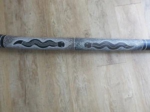Didgeridoo , schwarz , hand bemahlt , 1,30 m , - Bild 1 von 8
