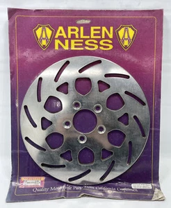 ARLEN NESS WEBBED 11.5” CHROME REAR BRAKE ROTOR 00+ HARLEY SPORTSTER XL 1200 883 - Picture 1 of 6