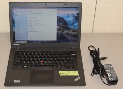 Lenovo Thinkpad T440 14" Laptop Intel i5-4300U 1.9GHz Dual Core 8GB 240GB Webcam - Image 1 of 4