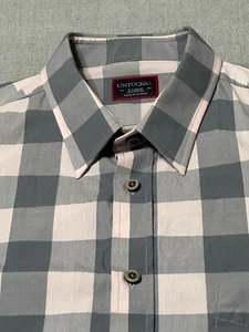 Camisa de manga larga con botones rosa/gris UNTUCKit para hombre talla XL - EXTRA GRANDE - Imagen 1 de 15