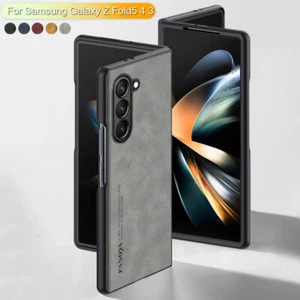 Coque Etui Antichoc Cuir Silicone Case Pour Samsung Galaxy Z Fold6 Fold5 Fold4 3 - Photo 1 sur 16