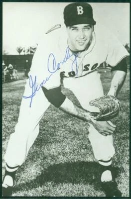 Foto 3,5x5,5, Medias Rojas, 06, autógrafo original PSA/DNA de Gene Conley Foto 1 de 2