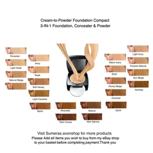 Avon True Colour/Flawless Radiant 3-in-1 Foundation/Concealer/Powder - Picture 1 of 25