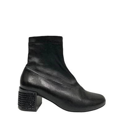 ROBERT CLERGERIE Botines Botines Tachonados con Cuentas de Cuero Negro 37.5 Foto 1 de 4