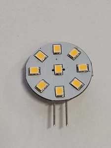 Bombilla G4 9 Leds Blanco Cálido 90 Lm Conector Lateral 12v 24v VW T5 California - Imagen 1 de 1
