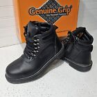 Genuine Grip Slip Oil Steel Toe Work Boot Leather (Womens 7) Or Mens Sz 5.5 +Box