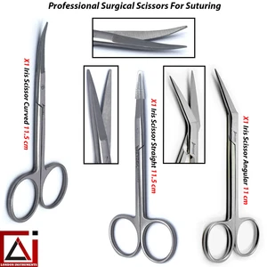 Surgical Medical Iris Gum Scissors Super Cut For Tissues Sutures Removal Shears - Picture 1 of 9