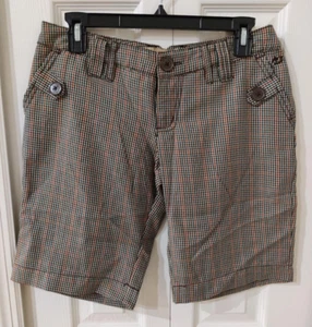 Billabong Juniors Plaid Bermuda Shorts NWT Size 3 - Picture 1 of 5