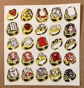 Vintage 60's Unused Premium Rings Vending Machine Advertising Sign / Panel  - Picture 1 of 1