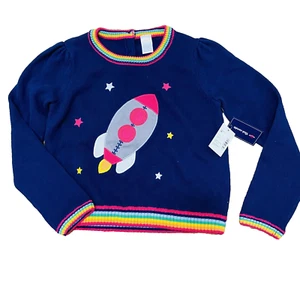 Gymboree Girls Rocket Sweater Size 12 With Original Tags Spaceship Explorer - Picture 1 of 10