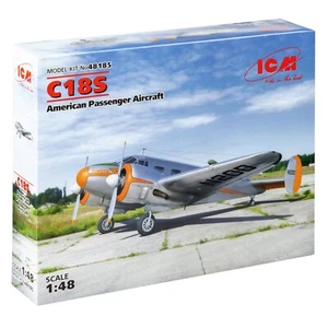 Beechcraft Modelo C18S American Passenger Aircraft Modelo Escala Kit 1/48 ICM 48185 - Imagen 1 de 12